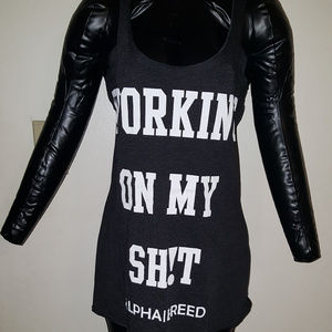 Woman crossfit exercise shirt